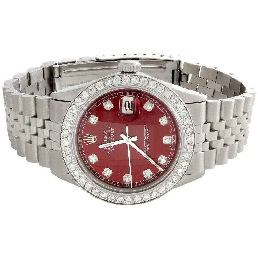 Rolex 36mm Men's 2CT Diamond Watch!! MINT!